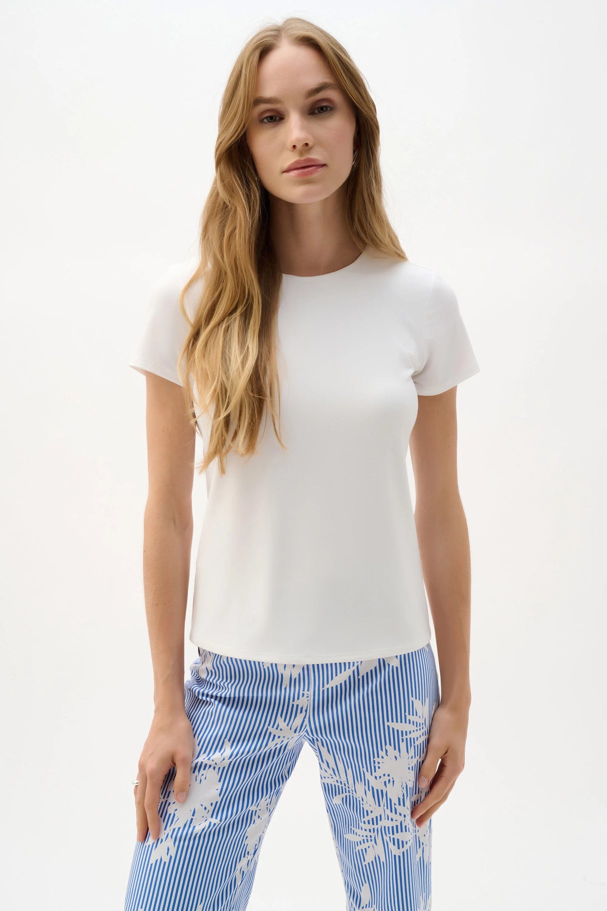 Joseph Ribkoff Knit Fitted T-Shirt 262238