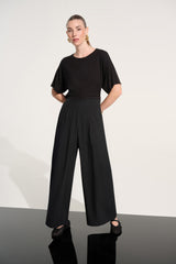 Joseph Ribkoff Stretch Woven Pull-On Wide Leg Pants 262622