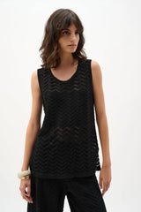 Joseph Ribkoff Chevron Stitch Relaxed Tunic Top 262932