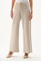 Joseph Ribkoff  Wide Leg Jeans With Rhinestones 262940