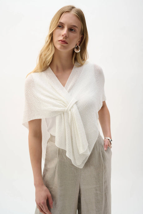 Joseph Ribkoff Soft Knit Draped Pull-Through Cover-Up 262965
