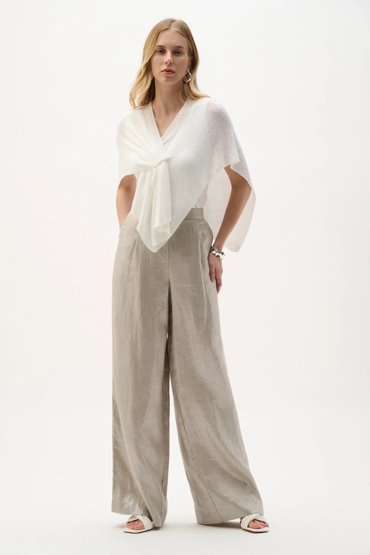Joseph Ribkoff Soft Knit Draped Pull-Through Cover-Up 262965