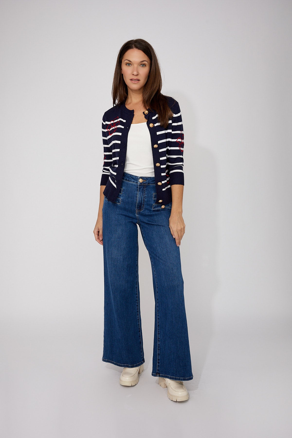 FRANK LYMAN WOVEN DENIM PANT BLUE 266540