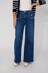 FRANK LYMAN WOVEN DENIM PANT BLUE 266540