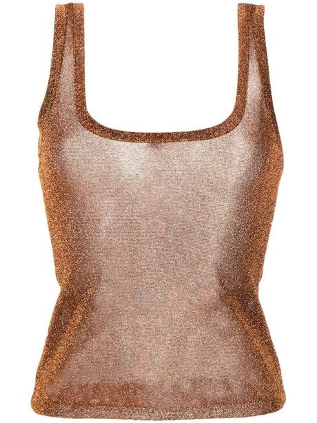 Cynthia Rowley Bronze glitter tank 22F1TP19PL