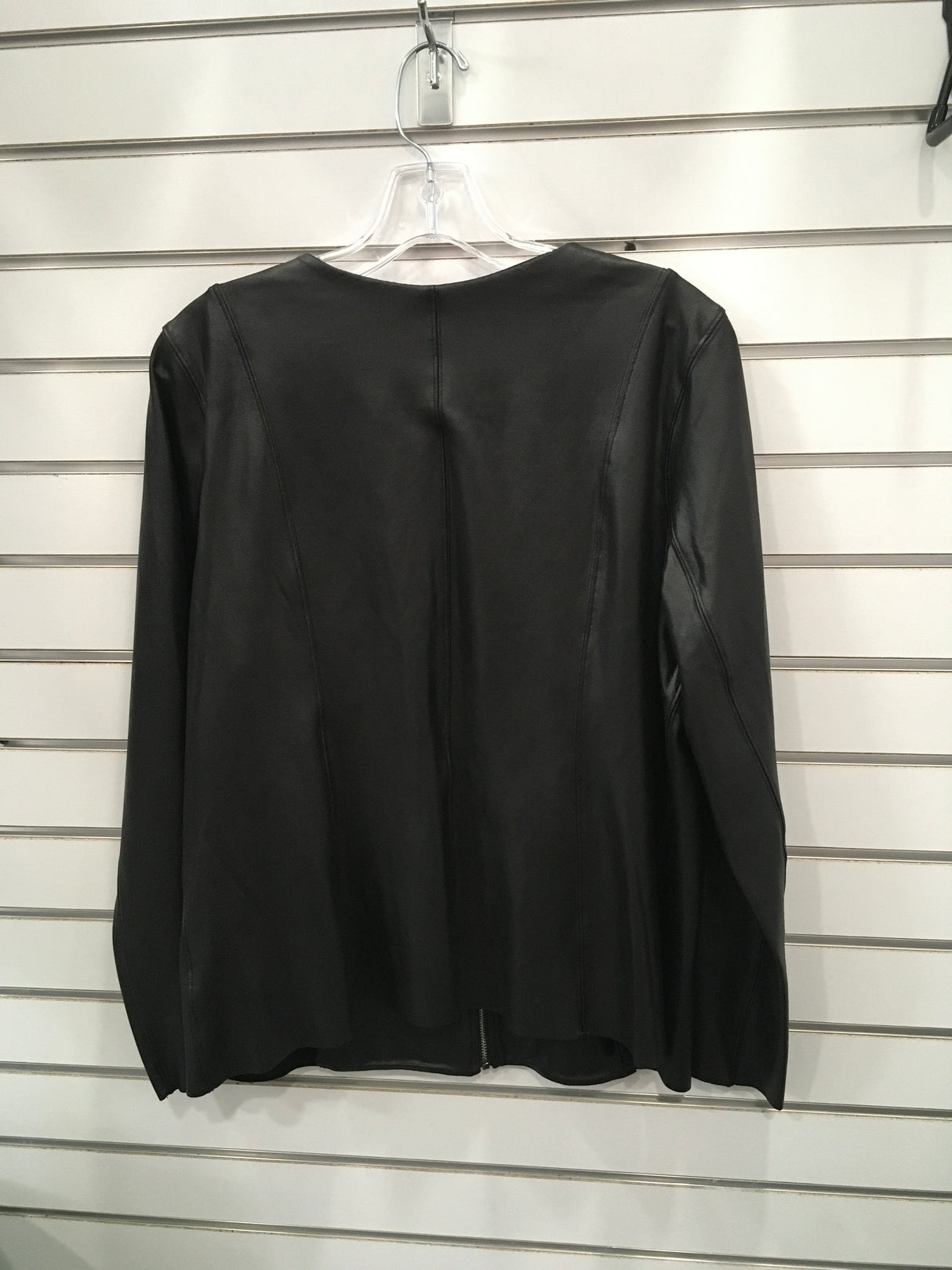 SPANX, FAUX LEATHER JACKET