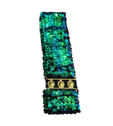 RWC Belts - Green/Gold -Bling Bling