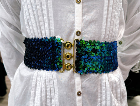 RWC Belts - Green/Gold -Bling Bling