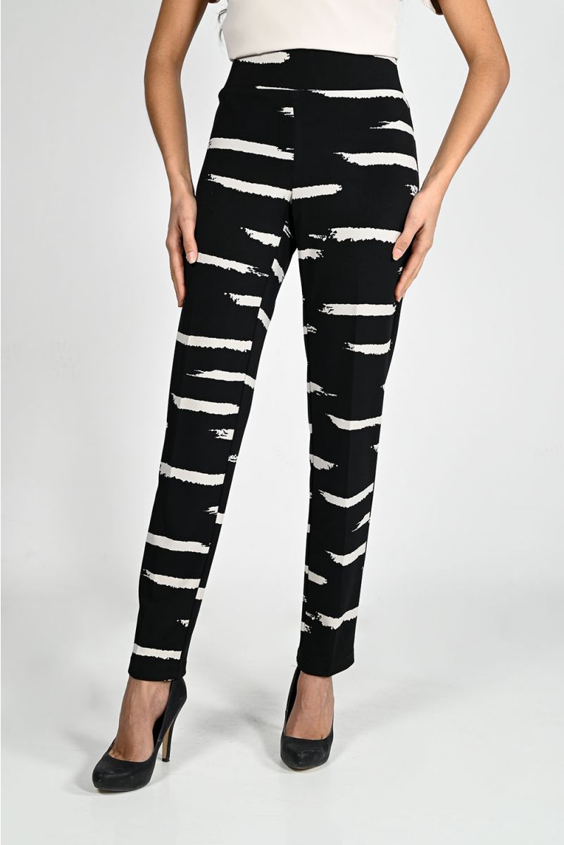 Frank Lyman Black/Tan Knit Pant 224182