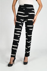 Frank Lyman Black/Tan Knit Pant 224182