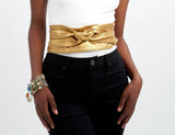 RWC Belt -Yaya Leather Wrap Belt - Metallic Gold
