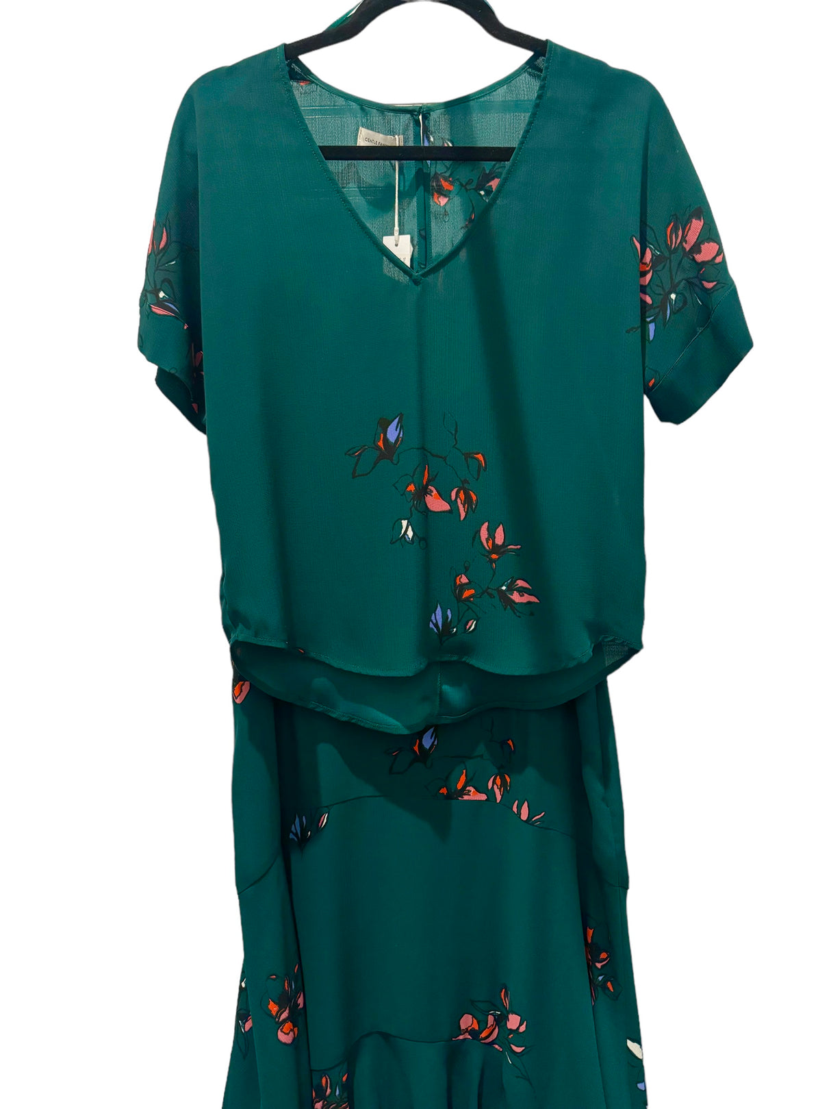 Gentle Fawn GF195-6099 Halo Green Linework Floral Skirts