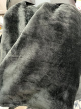 Black Faux Fur Throw Blanket Set – 2 Pack (50” x 70”)