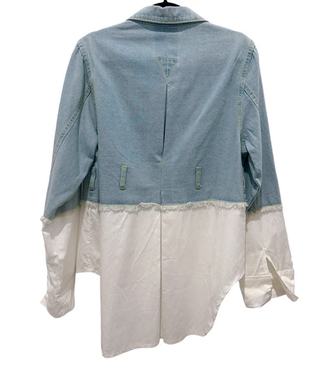 RYAN WAYNE JEAN/WHITE JACKET