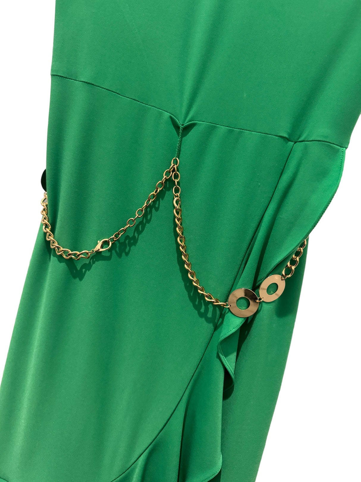 Frank Lyman 201065 Green Dress with gold belt Ryan Wayne Boutique Frank Lyman 201065 Green Dress with gold belt Ryan Wayne Boutique