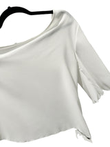 RYAN WAYNE ONE SLEEVE TOP White