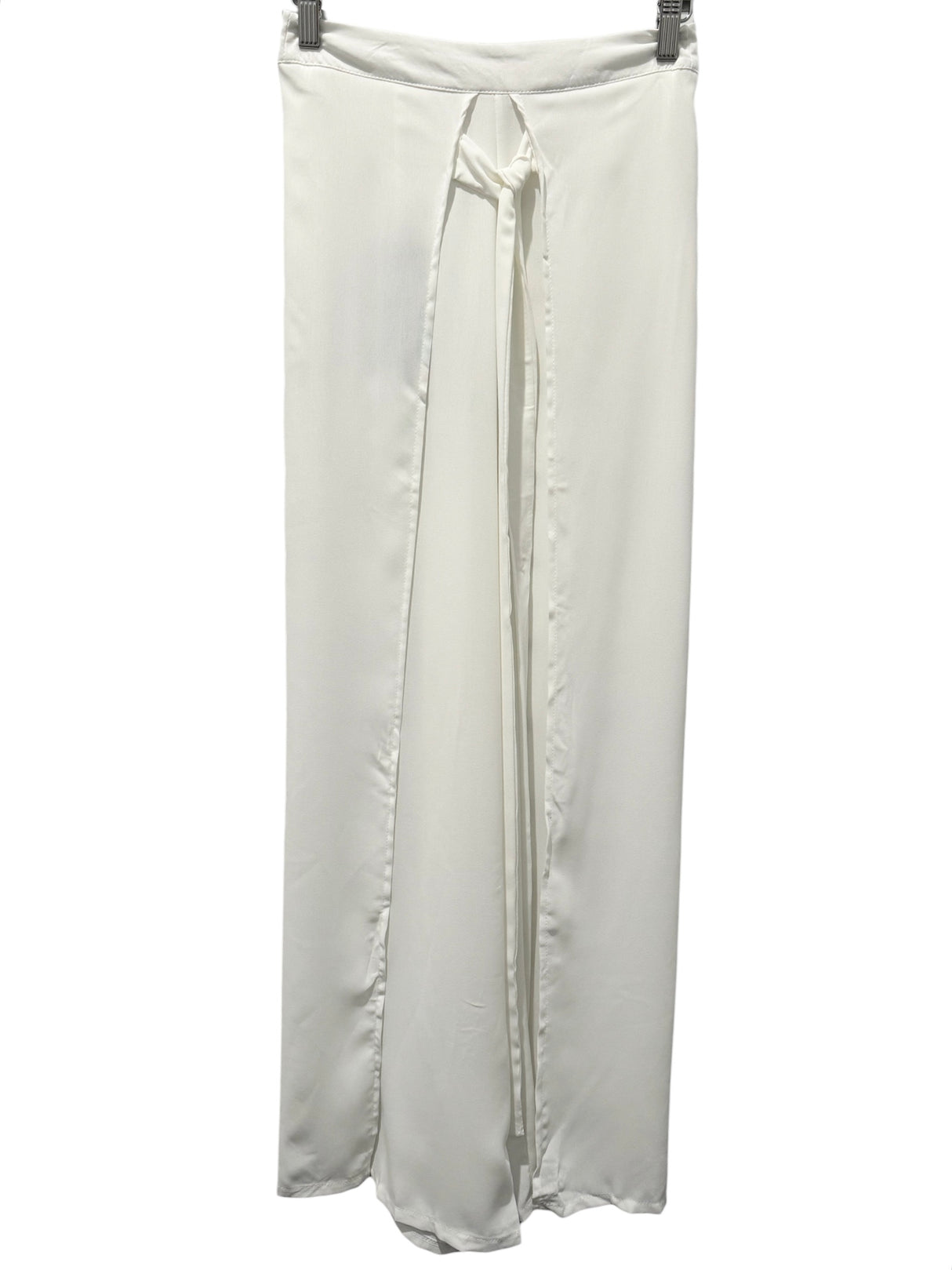 RYAN WAYNE WHITE HIGH SLIT PANT
