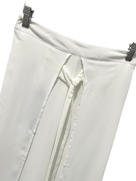 RYAN WAYNE WHITE HIGH SLIT PANT