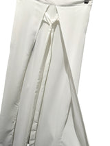 RYAN WAYNE WHITE HIGH SLIT PANT