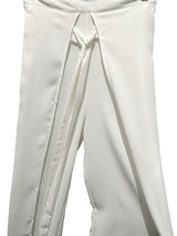RYAN WAYNE WHITE HIGH SLIT PANT