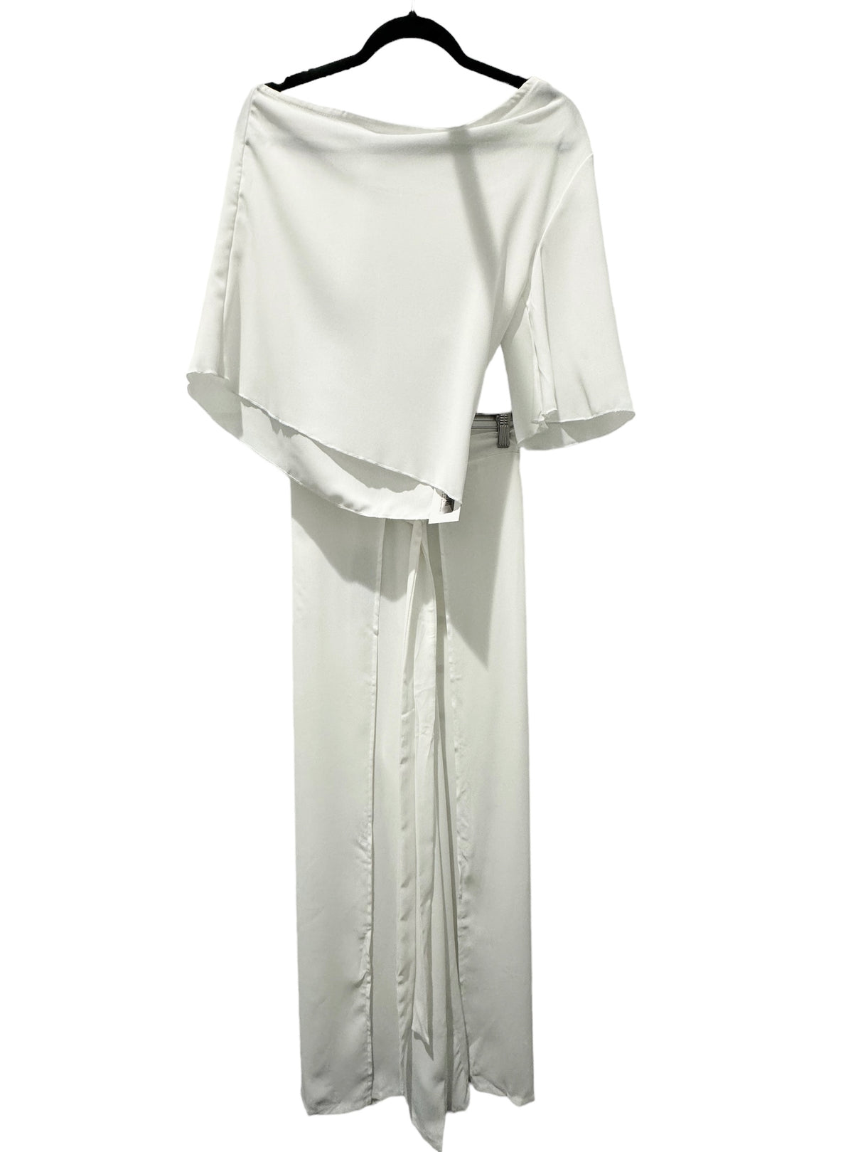 RYAN WAYNE ONE SLEEVE TOP White