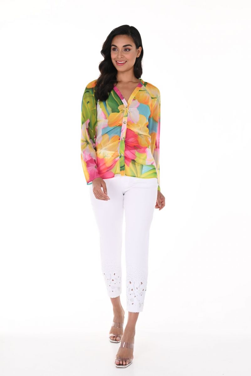 Frank Lyman White Bling Jeans 246212U