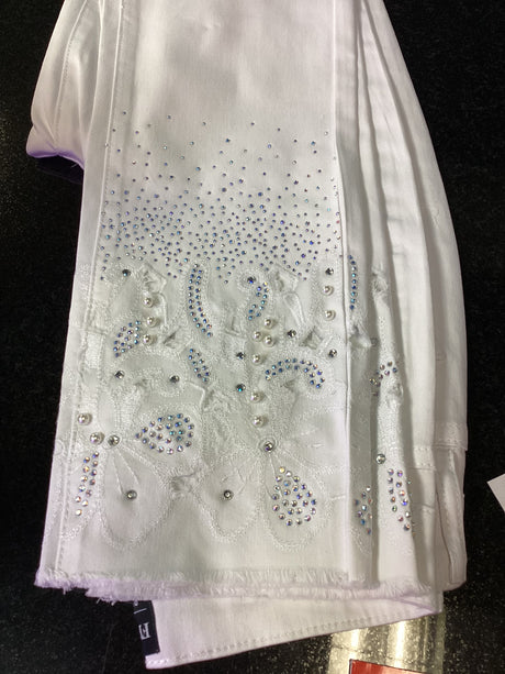 Frank Lyman White Bling Jeans 246212U