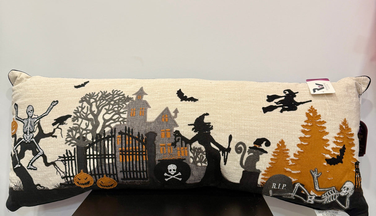 Haunted House Halloween Lumbar Pillow 027254