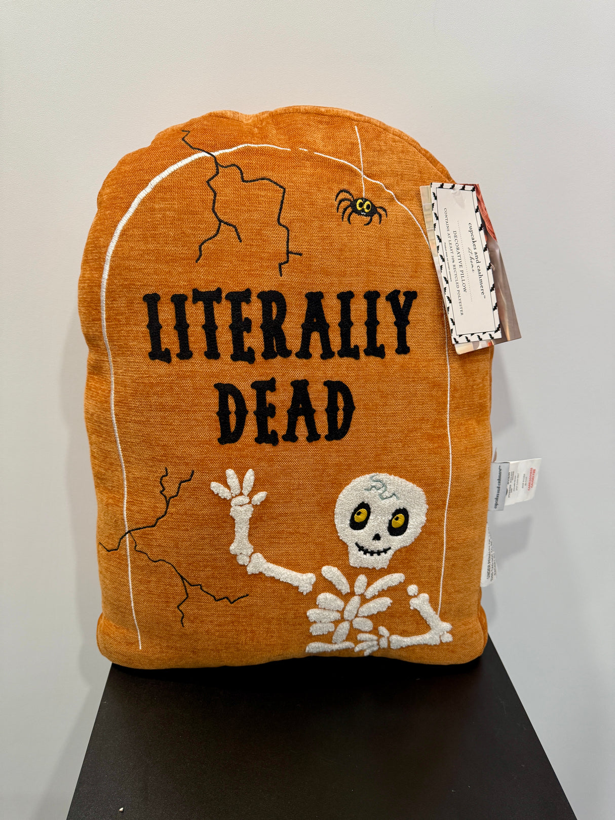 “Literally Dead” Tombstone Halloween Pillow 025618
