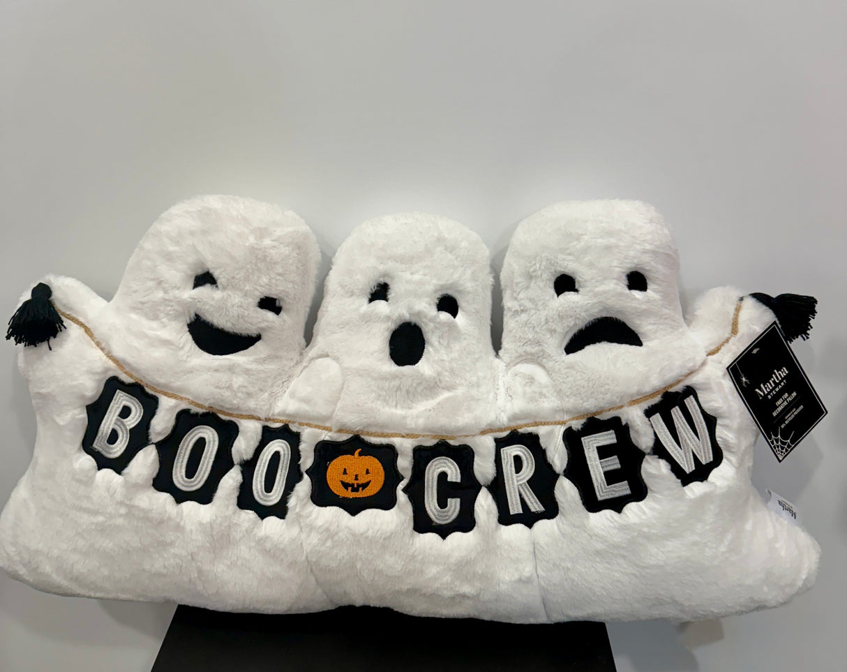 “Boo Crew” Ghost Plush Halloween Pillow 026197