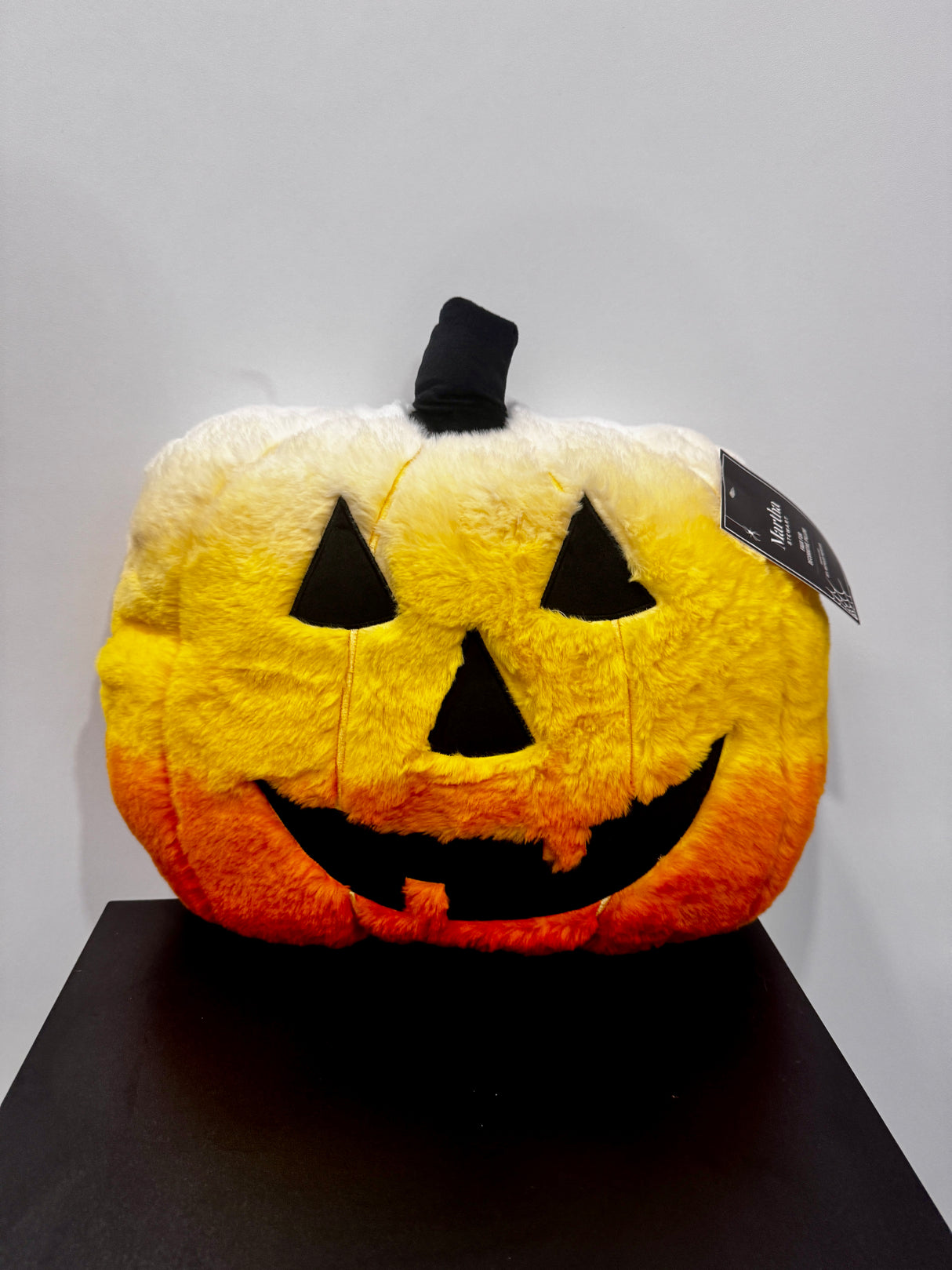 Candy Corn Ombre Jack-O’-Lantern Plush Pillow