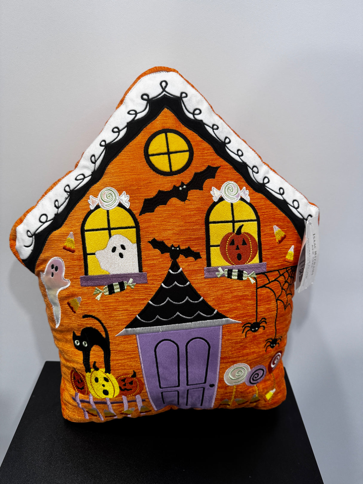 Haunted Candy House Halloween Pillow