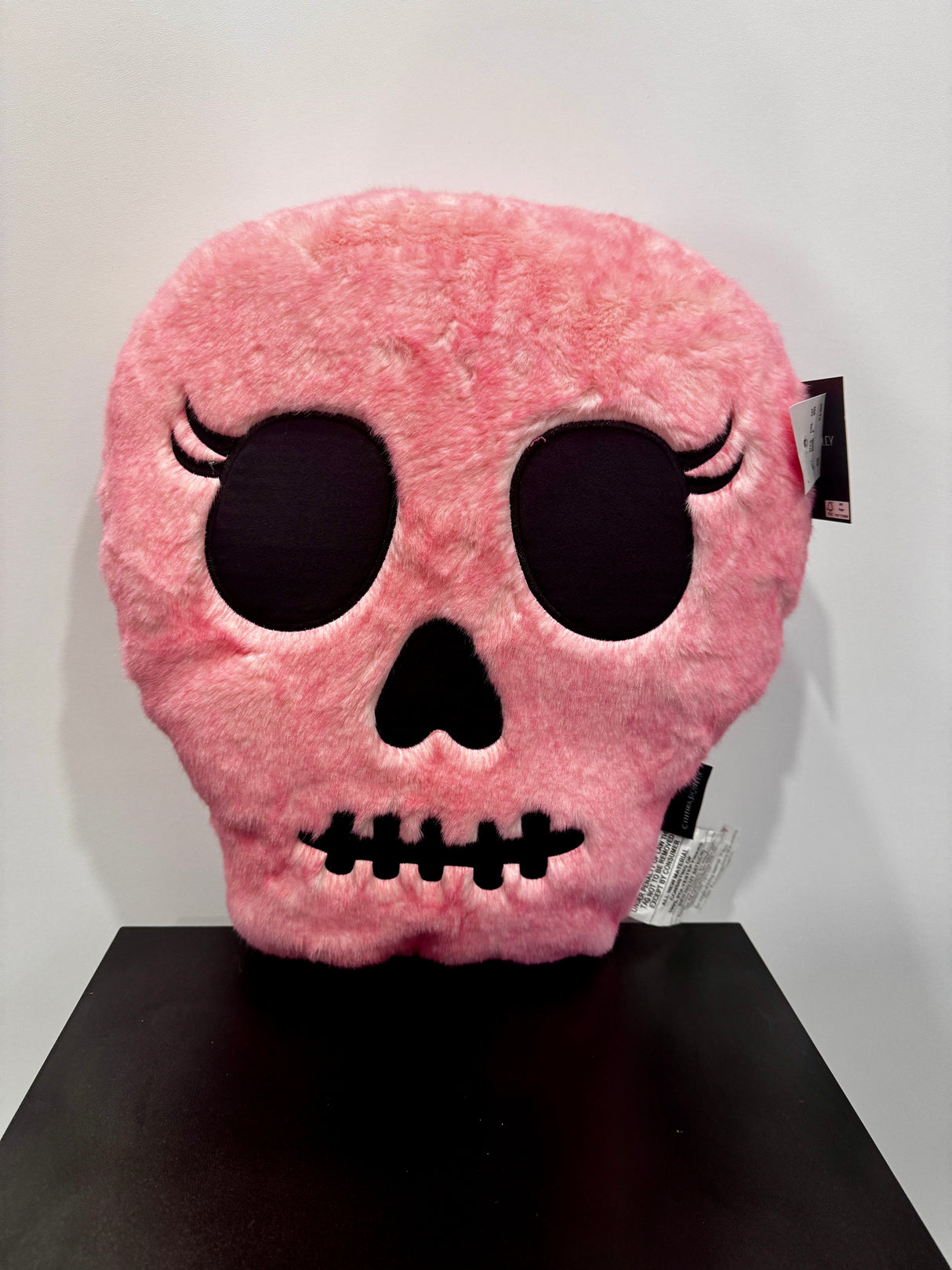 Pink Skull Plush Halloween Pillow