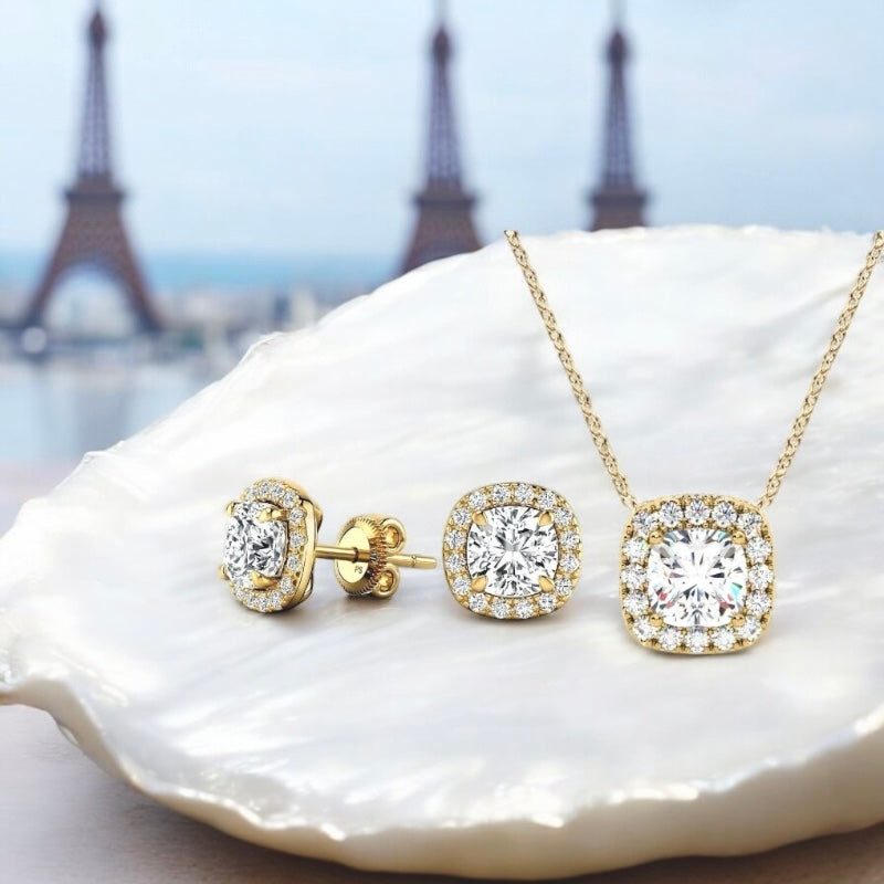 MODERN ELEGANCE Necklace/Earrings Set – The Art of Timeless Beauty