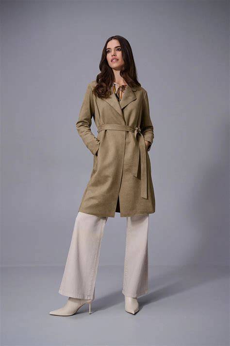 JOSEPH RIBKOFF VEGAN252 SUEDE TRENCH, 253252