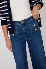 FRANK LYMAN WOVEN DENIM PANT BLUE 266540