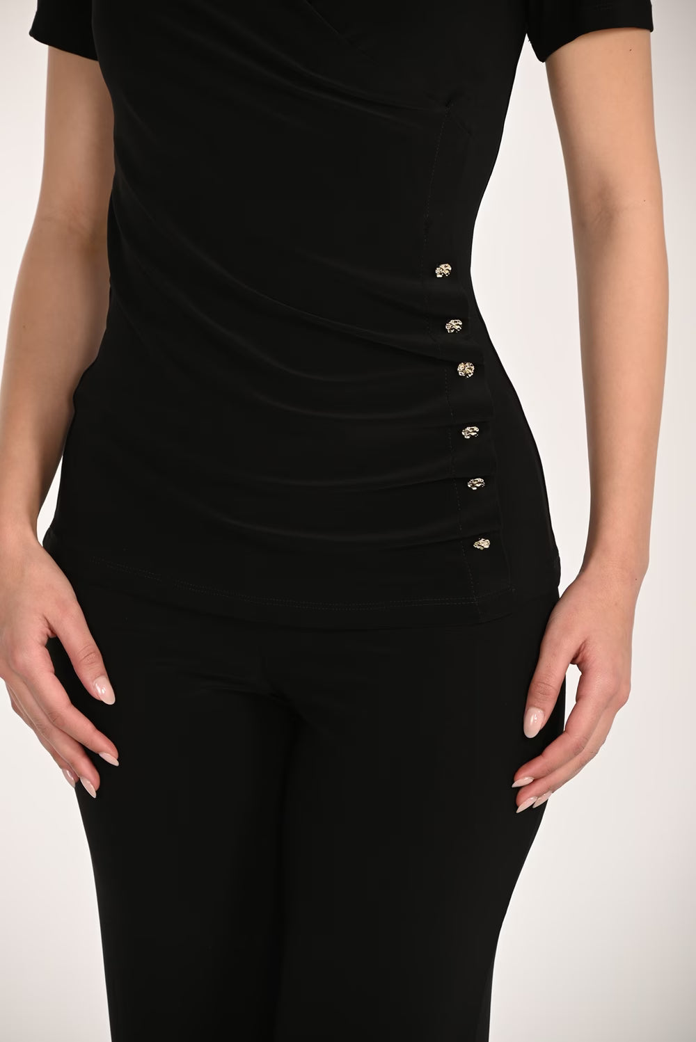 266019 Black Knit Top