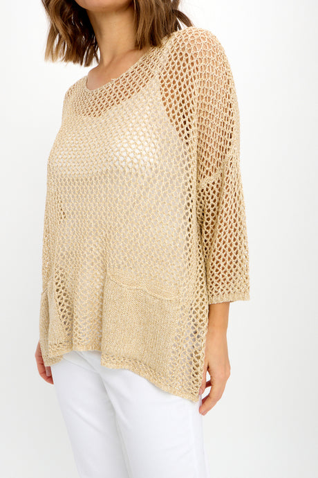 KNIT TOP SAND 241334U