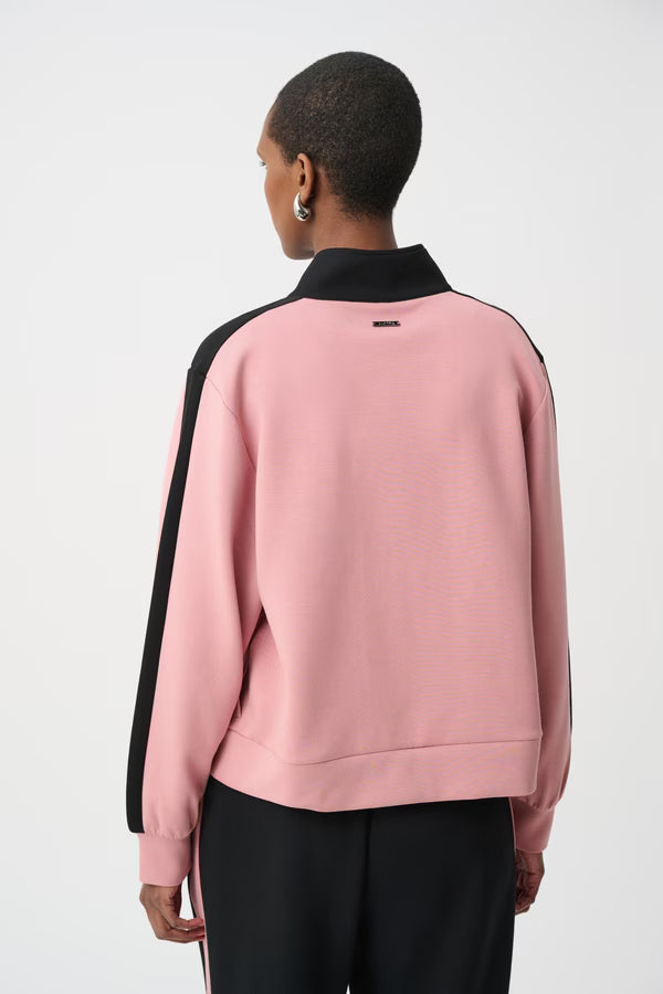 263621 Joseph Ribkoff Black/Vintage Rose Athleisure Wear
