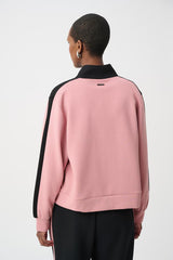 263621 Joseph Ribkoff Black/Vintage Rose Athleisure Wear