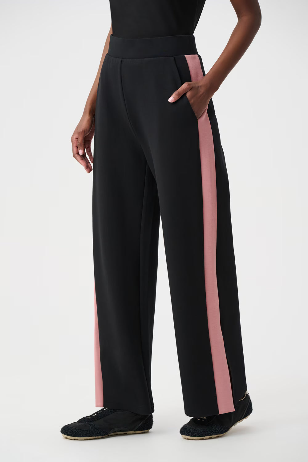 263622 Joseph Ribkoff Black/Vintage Rose Athleisure Wear