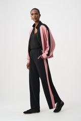 263622 Joseph Ribkoff Black/Vintage Rose Athleisure Wear