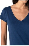LIVERPOOL SHORT SLEEVE SLIM FIT IN MIDNIGHT BLUE KNIT TEE STYLE: LM8711K15