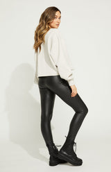 GENTLE FAWN BLACK DONOVAN FAUX LEATHER LEGGING STYLE: 119551