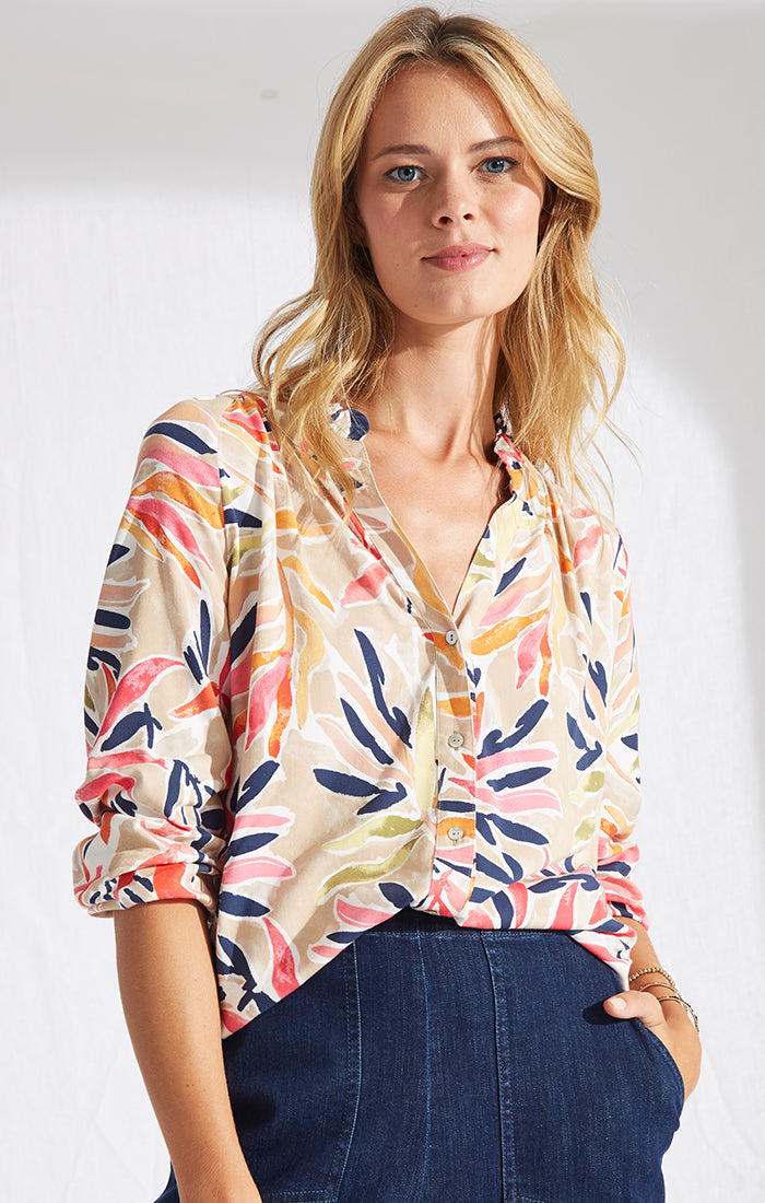 NIC+ZOE S221614 SUNRISE FLORAL LIVE IN TOP